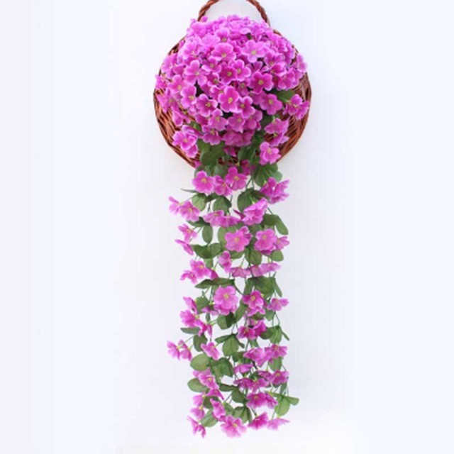 Vivid Artificial Hanging Orchid Bunch