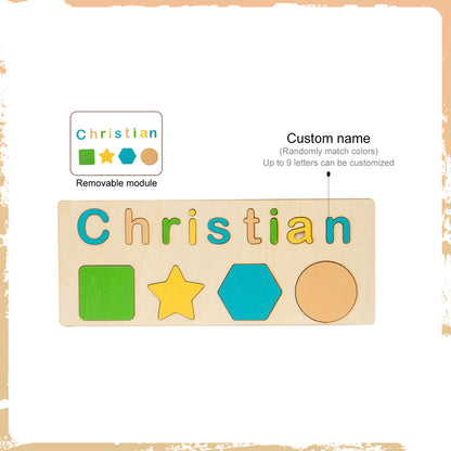 Personalized Wooden Animal Custom Name Puzzle