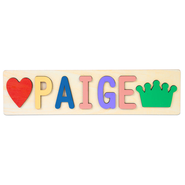 Personalized Wooden Animal Custom Name Puzzle