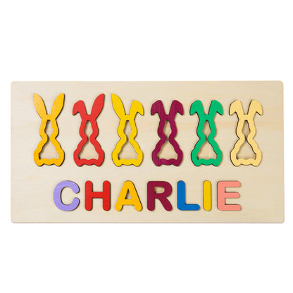 Personalized Wooden Animal Custom Name Puzzle