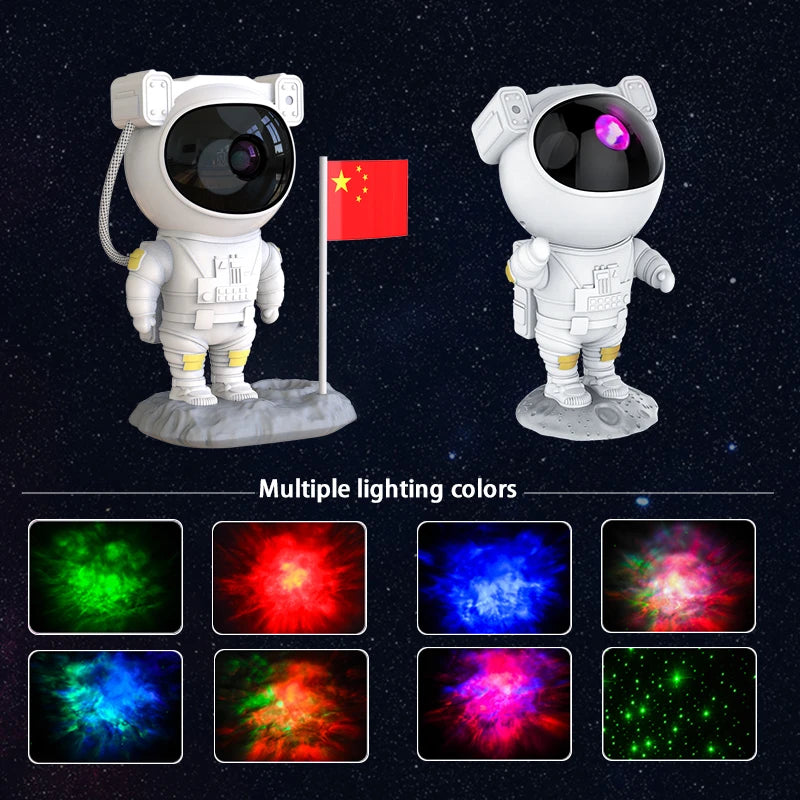 Astronaut Galaxy Night Light Stars Projector