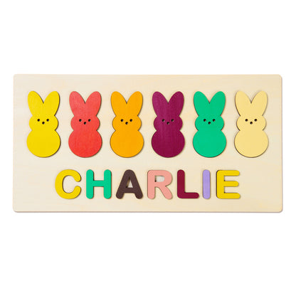 Personalized Wooden Animal Custom Name Puzzle