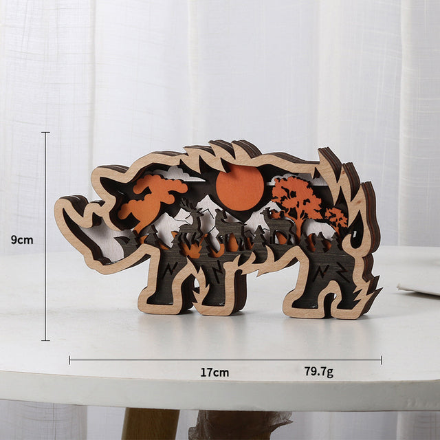 Wooden Animal Ornaments